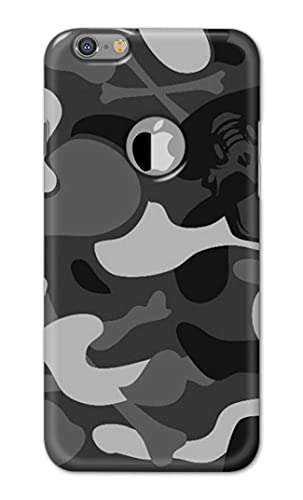 Image of Printed Hard Back Cover Case for Apple iPhone 6 Logo | iPhone 6S Logo Back Cover (Army Pattern) -1302