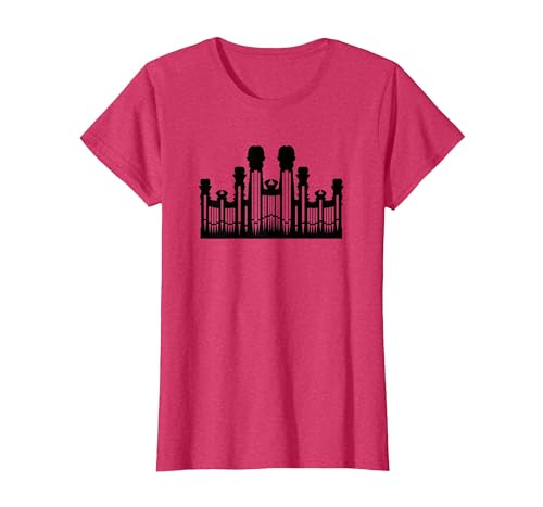 LDS Mormon Hymnal Tabernacle Organ Costume Hymns T-Shirt, Women, Red Heather, Small