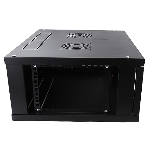 kenable FLAT PACK Wall Mounted Data Cabinet for 19 inch Network Rack Small 4U 450mm Black - Image 7