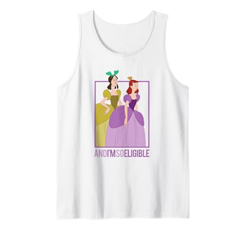 Débardeur Cendrillon Disney en coton léger et respirant imprimé humour so eligible