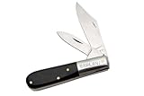 Barlow Black Handle Double Blade Folding Knife