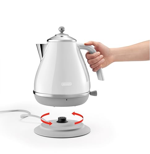 Bouilloire DELONGHI ICONA CAPITALS Acier inoxydable Base amovible et pivotante 360° Filtre anticalcaire - vue 9