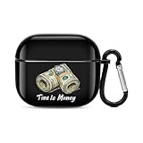 Time is Money Cash Bluetooth Earbuds Case Compatible with Airpods 3 Headphone Protective Case Cover