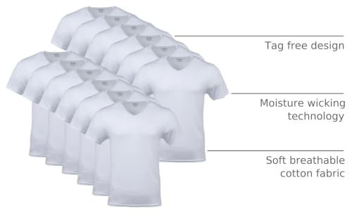 Image of Gildan Men's V-Neck T-Shirts, Multipack, Style G1103