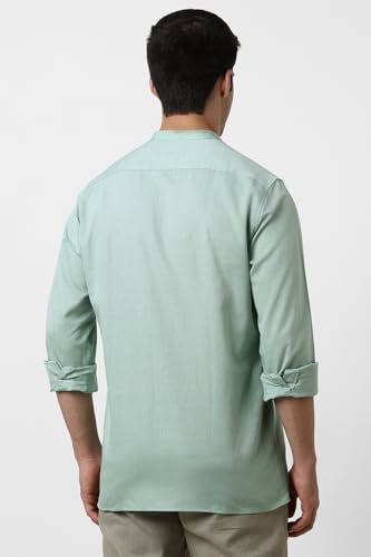 Image of Van Heusen Men Cotton Solid Regular Fit Shirt
