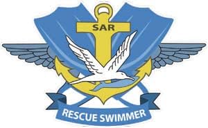 US Navy Badge Search and Rescue Swimmer 6" Decal Sticker