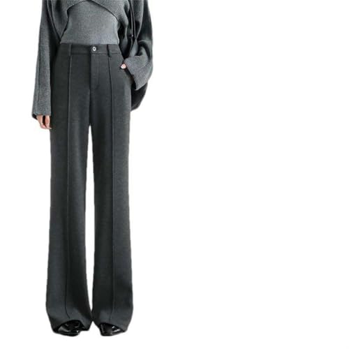 Pantalon large pour femme JXQXHCFS à jambes larges et taille haute de mi-saison