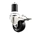 Service Caster Brand 3.5 Inch 316 Stainless Steel Light Duty Expanding Stem Caster Wheel Hard Rubber Wheel and 1-3/4? Stem ? 285lbs./Caster ? Swivel Caster with Total Locking Brake