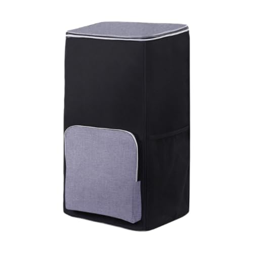 Bolsa para carrito de compras térmica y plegable en tela Oxford negra para supermercado 2