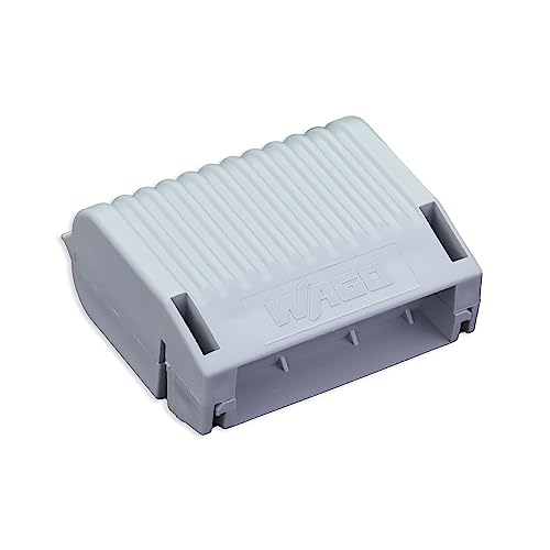WAGO Gelbox, Boîtier de Dérivation, avec Gel, pour Séries 221 Ou 2273, Max. 6 mm², sans Bornes de Raccordement, Taille 2, Gris (3 Pcs)