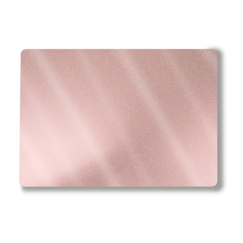 Glossy Glitter Laptop Skin Compatible with Surface Laptop 7 15" (2024) - Solid Blush - Premium 3M Vinyl Protective Wrap Decal Cover - Easy to Apply | Crafted in The USA by MightySkins
