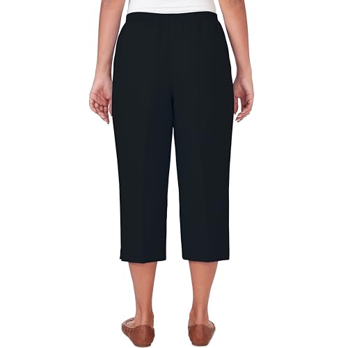 Alfred Dunner Button Hem Denim Capri Pant2