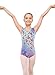 EQSJIU 2 Packs Leotards For Girls Gymnastics White Cat Shiny Heart Gymnastics Outfits Girls 7/8 Years