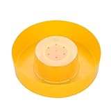 LOORGVEL Mangiatoia Rotonda in Plastica 2 Pezzi per Api, Ciotola per Alimentazione e Acqua, Alimentatore per Apicoltura e Nutrimento Api da Giardino