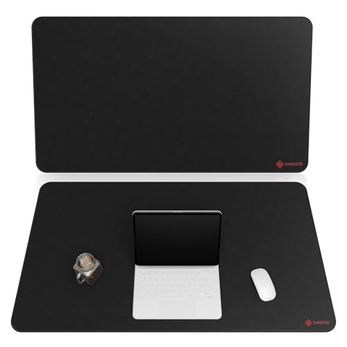 ZORESYN Tapis de souris de jeu étendu (90,9 x 50 cm) – Grand sous-main avec surface lisse et bords cousus, tapis de clavier d'ordinateur extra long, base en caoutchouc antidérapant, pour employés de