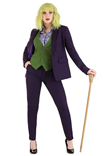 Dark Knight Joker Women's Blazer with Printed Satin Lining and Functional Pockets - Officially Licensed3