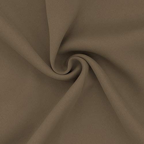 Image of Easy-Going Blackout Curtains for Bedroom, Solid Thermal Insulated Grommet and Noise Reduction Window Drapes, Room Darkening Curtains for Living Room, 2 Panels (52x46 in,Natural)