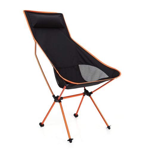 Silla plegable para exteriores, silla de camping portátil, sillas plegables para camping, senderismo, pesca, viajes, picnic con almohada, D