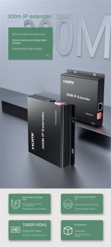 Extensor HDMI sobre IP RJ45 Full HD 1080P con distribución múltiple a través de switch 2