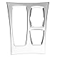 KIMISS Schalttafel, verchromte Galvanik Mittelkonsole Getriebe Panel Rahmen Abdeckung Trim Aufkleber Aufkleber für X5 X6 E70 E71 08-14
