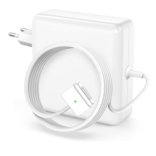 85W Laptop Ladegerät, T-Tip Ladekabel magnetischer Adapter, kompatibel mit MacBook Air/Pro 13-, 15- und 17-Zoll-Modellen...