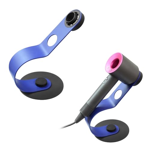 XBERSTAR Hair Dryer Desktop Stand Compatible with HD08 HD15 HD16 Hair Dryer Metal Stand Bracket (Blue)