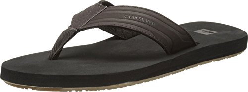 Quiksilver Men's Monkey Wrench 3 Point Sandal, Brown/Black/Brown, 11 M US
