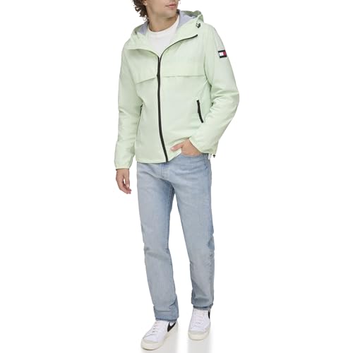 Image of Tommy Hilfiger Men's Simple Hooded Rain Jacket