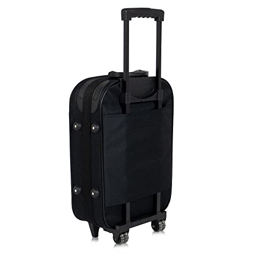 Conjunto malas de viagem P e M Lucerna Swiss Move Preta