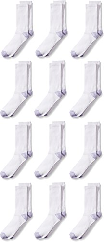 Fruit of the Loom Girl's 12 Pack Crew Socks