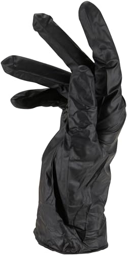 AME D’ESSENCE (100 Count-L) - Black Powder-Free Disposable Nitrile Gloves, Size Large - Latex-Free