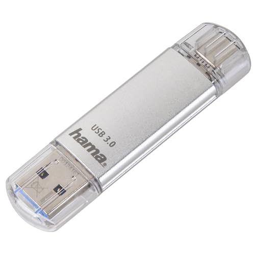 Hama | Pendrive USB-C de 32 GB | Memoria USB 3.1 Gen 1 de 40 MB/s | Conector Tipo C para PC, Móvil y Tablet | Almacenamiento Compacto y Resistente | Color Antracita