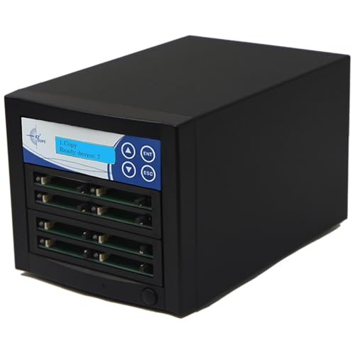 Acumen Disc EZ Dupe 1 to 7 CF Duplicator - 2GB/Min - Multiple CompactFlash & MicroDrives Compact Flash Drive Memory Card Standalone Copier & Eraser/Sanitizer - at Copy Speed up to 35mb/Sec (F07-ISP)