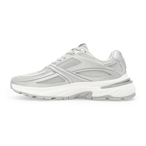 Image of Red Tape Men's Sneakers White Mesh KPU Round Lace-Up Flexible Support