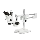 AmScope - SM-4NTP 7X-45X Simul-Focal Stereo Lockable Zoom Microscope on Dual Arm Boom Stand