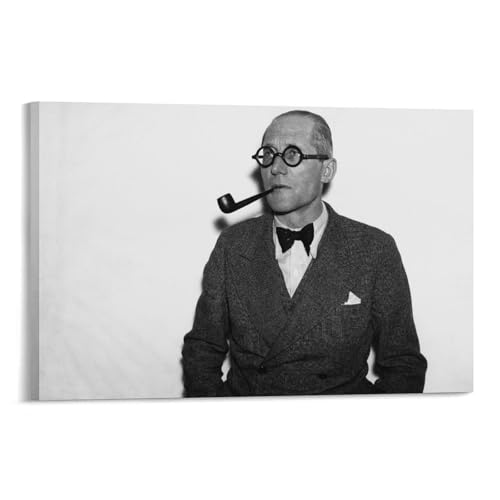 Le Corbusier Poster toile suspendue déco salon 60 x 90 cm