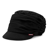 AIDIER Damen Weiche Schirmmütze mit Falten Newsboy Cap für Damens Frauen Schirmmütze für Chemo Frauen BallonmüTze Newsboy Cap Chemo Turban für Haarausfall Damen Baskenmütze Slouchy Bonnet