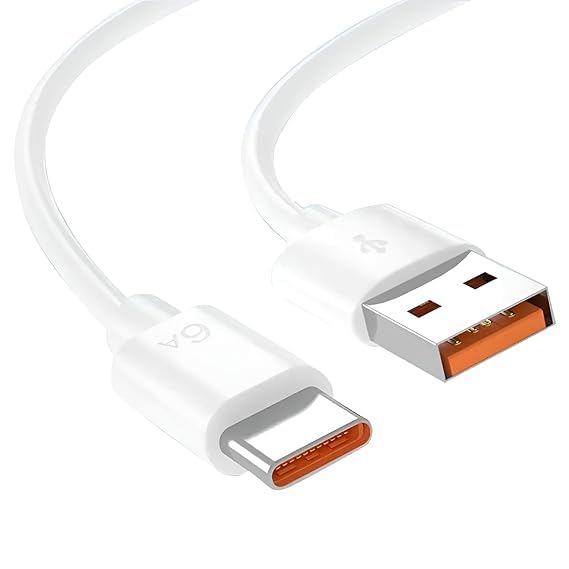 Image of 67W Mobile Phone Data Charging Cable for Redmi Note 13 Pro /12 Pro /11 Pro 5G /11S /9 pro /11 /10 Pro max /Poco X5 /X4 Pro /M5 Pro /M4 /X3 pro /Mi 11 Ultra /11 Lite Ne /11t /10i Hyper Charge Turbo, White (VIP-195)