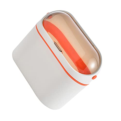 Amosfun Cestino Per Rifiuti Da Parete Piccolo in Plastica Con Coperchio a Ribalta, Contenitore Appeso Per Cucina e Bagno Con Ganci Adesivi, Pratico Bidone Spazzatura Domestico Salvaspazio