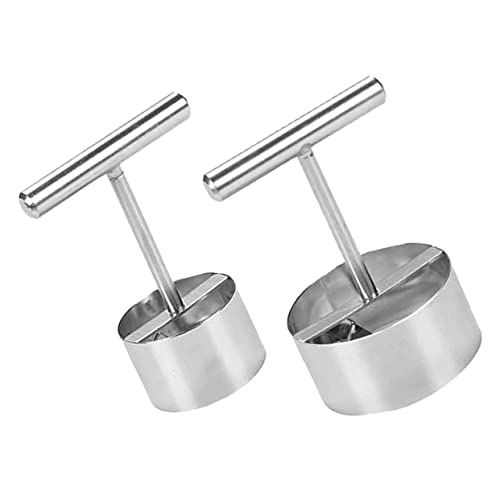 ABOOFAN 2pcs Stainless Steel Fruit Corer Tools Metal Pear Core Remover for Easy and Quick Fruit Coring Comfortable Grip for Seniors and Hands Kitchen Gadget
