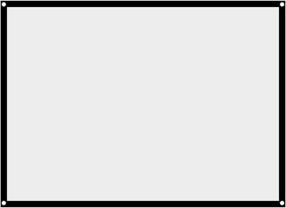 Pantalla para proyector portátil de 84 pulgadas