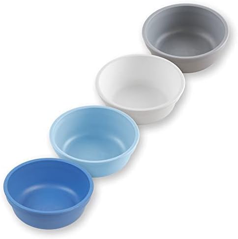 Re Play - Tazones de plástico reutilizables de 12 onzas, paquete de 4 sin tapa, aptos para lavavajillas y microondas para aperitivos y comidas Re Play - Tazones de plástico reutilizables de 12 onzas, paquete de 4 sin tapa, aptos para lavavajillas y microondas para aperitivos y comidas