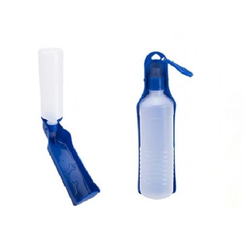 Dog Travel Water Bottle with Tray & Clip