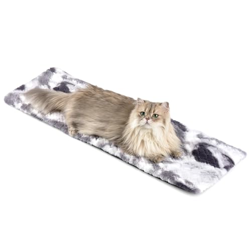 Petace Fensterliege für Katzen Selbstwärmende katzenbett Fensterbank rutschfest, Selbstheizende katzendecke für Fenster 90x28cm, weich und...