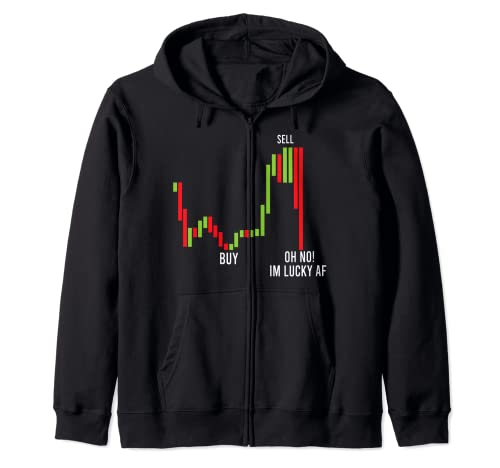 Divertente Giorno Trading Compra Basso Vendita Alto Stock Trading Meme Felpa con Cappuccio