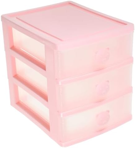 Pink Mini Drawer Storage Organizer for Desk and Living Room image 4