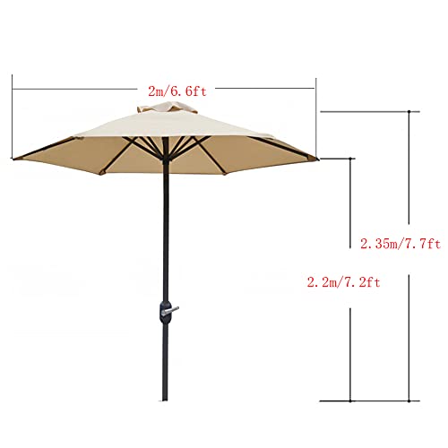 Parasol para playa y cafetería UPF50+ de 8 pies 2