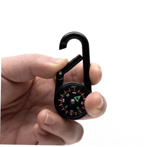 Brújulas portátiles UKCOCO 2 piezas con mosquetón para camping miniatura 4