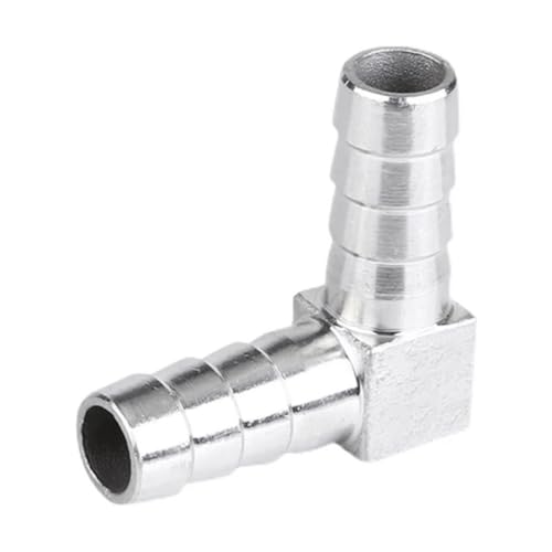 304 Stainless Steel Hose Barb Elbow Coupler, 12MM for Home Improvement Accessories