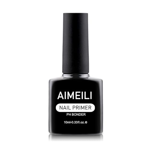 AIMEILI Nail Primer Semi Permanent Nail Prep Bond Primer Air Dry Gel Équilibrant Vernis à Ongles Primer 10ml